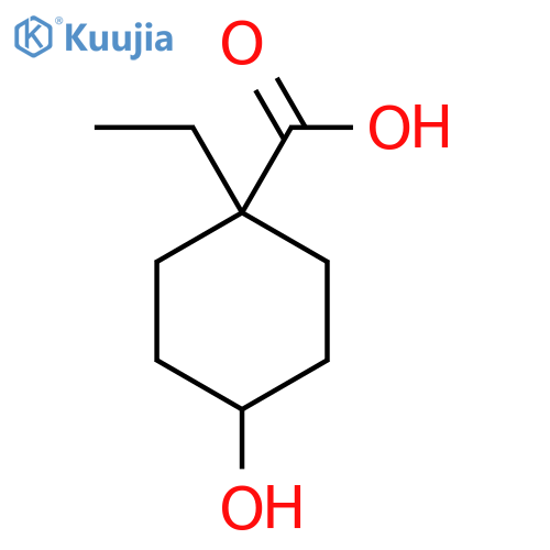 1-Ethyl-4-hydroxycyclohexane-1-carboxylic acid structure