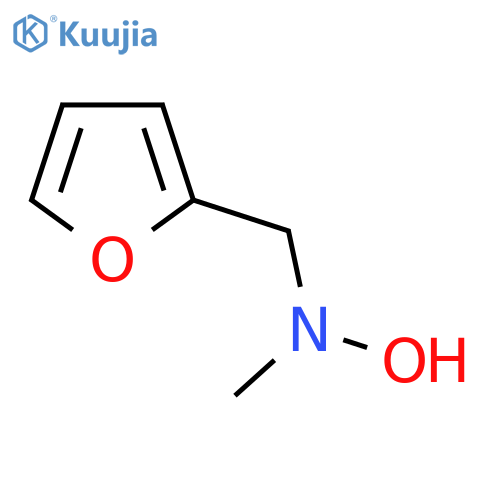 N-(furan-2-yl)methyl-N-methylhydroxylamine structure