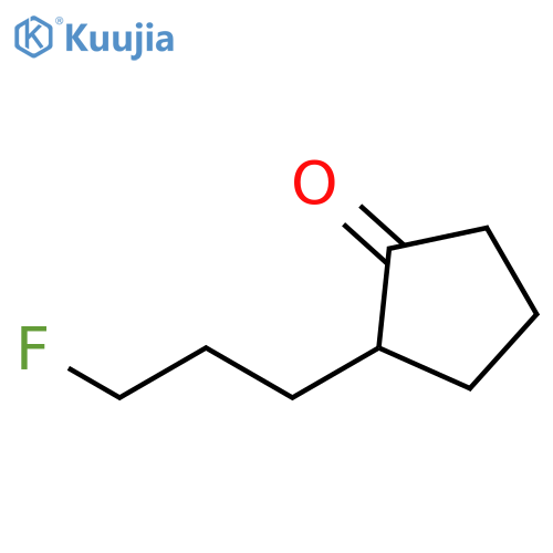 2-(3-fluoropropyl)cyclopentan-1-one structure
