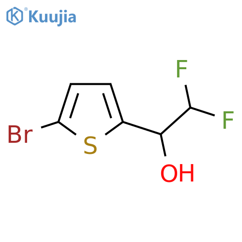 1-(5-bromothiophen-2-yl)-2,2-difluoroethan-1-ol structure