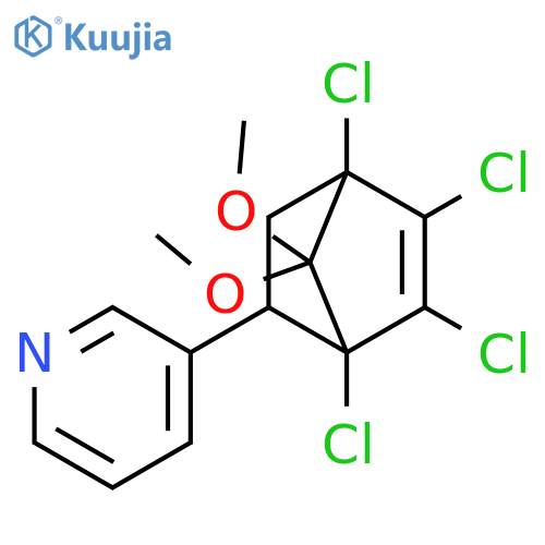 Pyridine,3-(1,4,5,6-tetrachloro-7,7-dimethoxybicyclo[2.2.1]hept-5-en-2-yl)- structure