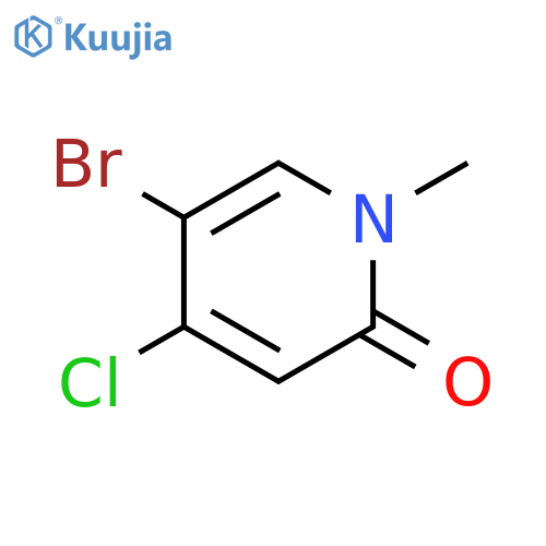 5-bromo-4-chloro-1-methyl-pyridin-2-one structure