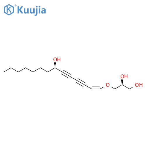 1,2-Propanediol, 3-[[(1Z,7S)-7-hydroxy-1-tetradecene-3,5-diynyl]oxy]-, (2S)- (9CI) structure