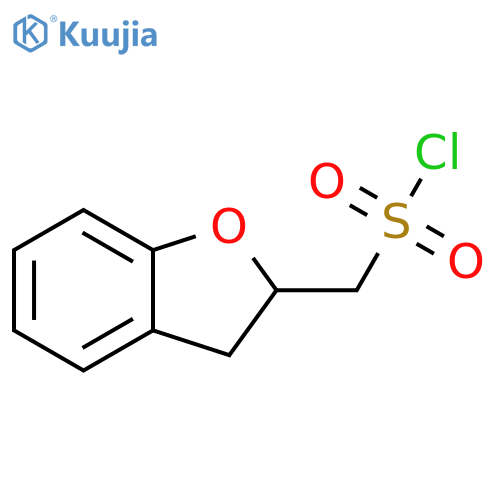 (2,3-dihydro-1-benzofuran-2-yl)methanesulfonyl chloride structure