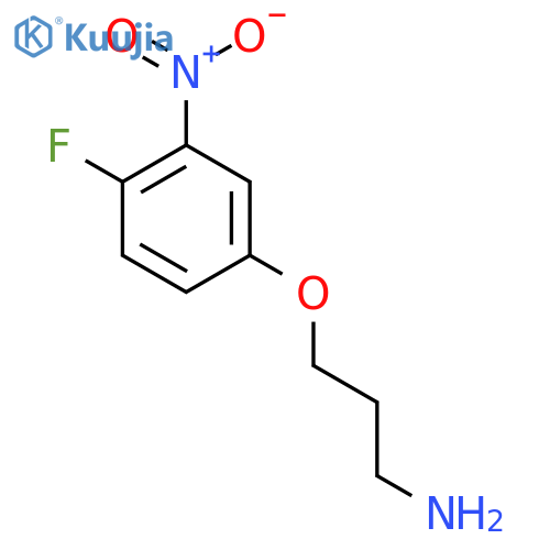 3-(4-fluoro-3-nitrophenoxy)propan-1-amine structure