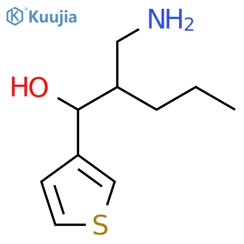 2-(Aminomethyl)-1-(thiophen-3-yl)pentan-1-ol structure