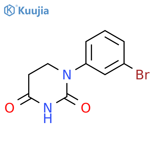 1-(3-bromophenyl)-1,3-diazinane-2,4-dione structure