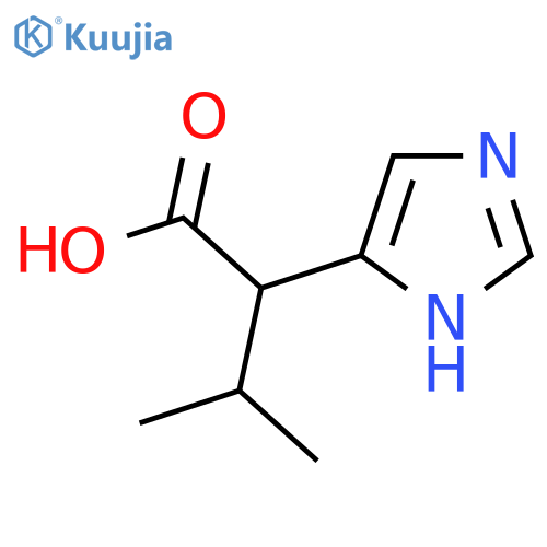 2-(1H-imidazol-5-yl)-3-methylbutanoic acid structure