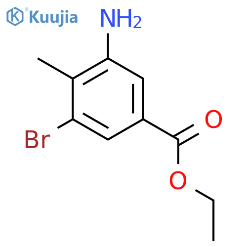 Ethyl 3-amino-5-bromo-4-methylbenzoate structure