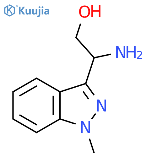 2-amino-2-(1-methyl-1H-indazol-3-yl)ethan-1-ol structure
