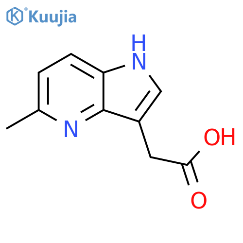2-{5-methyl-1H-pyrrolo3,2-bpyridin-3-yl}acetic acid structure