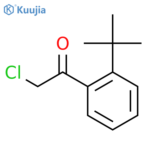 1-(2-tert-butylphenyl)-2-chloroethan-1-one structure
