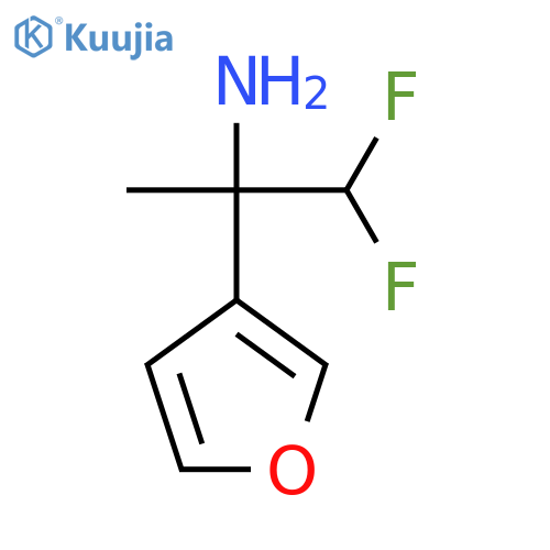 1,1-difluoro-2-(furan-3-yl)propan-2-amine structure