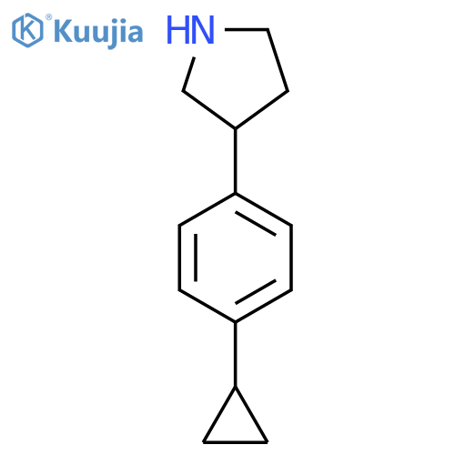 3-(4-cyclopropylphenyl)pyrrolidine structure
