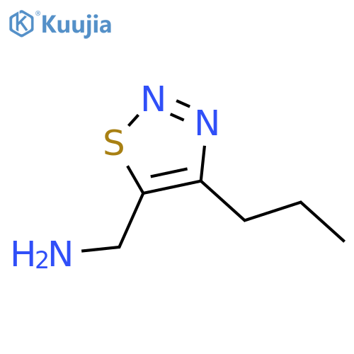 (4-Propyl-1,2,3-thiadiazol-5-yl)methanamine structure