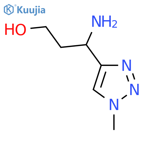 3-amino-3-(1-methyl-1H-1,2,3-triazol-4-yl)propan-1-ol structure