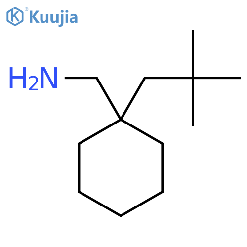1-(2,2-dimethylpropyl)cyclohexylmethanamine structure