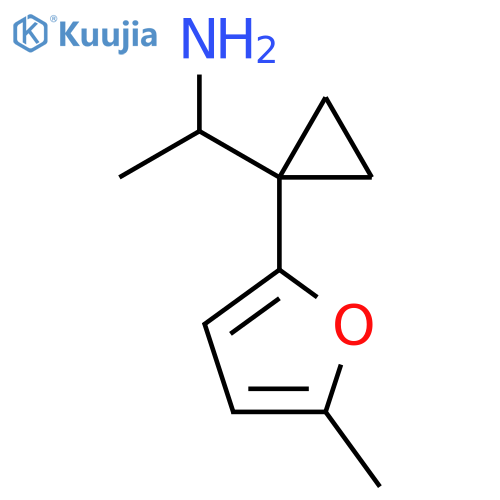 1-1-(5-methylfuran-2-yl)cyclopropylethan-1-amine structure