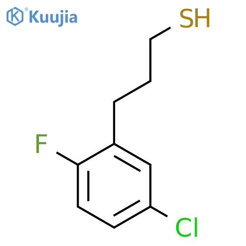 3-(5-chloro-2-fluorophenyl)propane-1-thiol structure