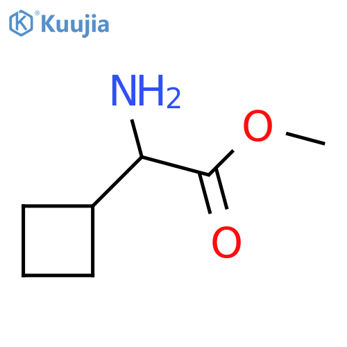 methyl 2-amino-2-cyclobutylacetate hcl structure