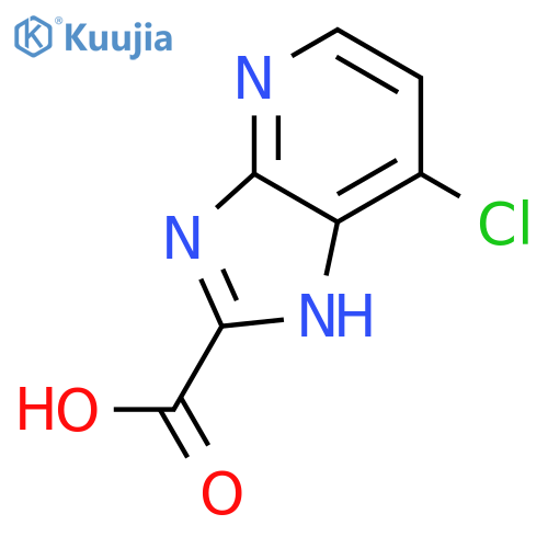 7-chloro-3H-imidazo[4,5-b]pyridine-2-carboxylic acid structure