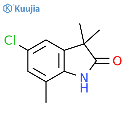 2H-Indol-2-one, 5-chloro-1,3-dihydro-3,3,7-trimethyl- structure