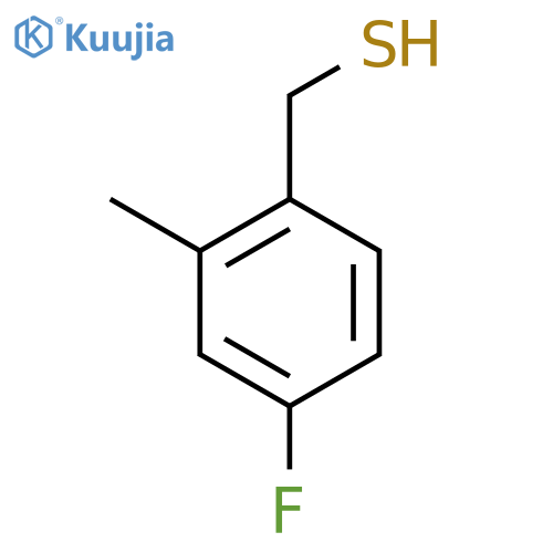 (4-Fluoro-2-methylphenyl)methanethiol structure