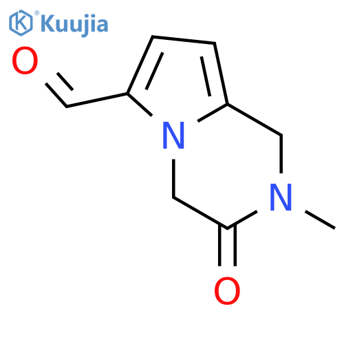 Pyrrolo[1,2-a]pyrazine-6-carboxaldehyde,1,2,3,4-tetrahydro-2-methyl-3-oxo- structure