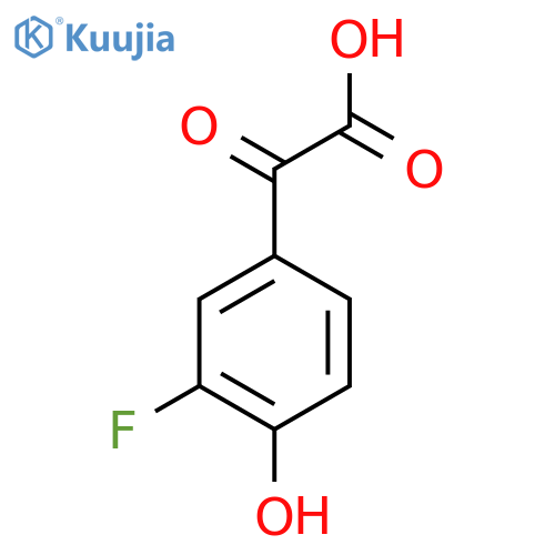 2-(3-fluoro-4-hydroxyphenyl)-2-oxoacetic acid structure