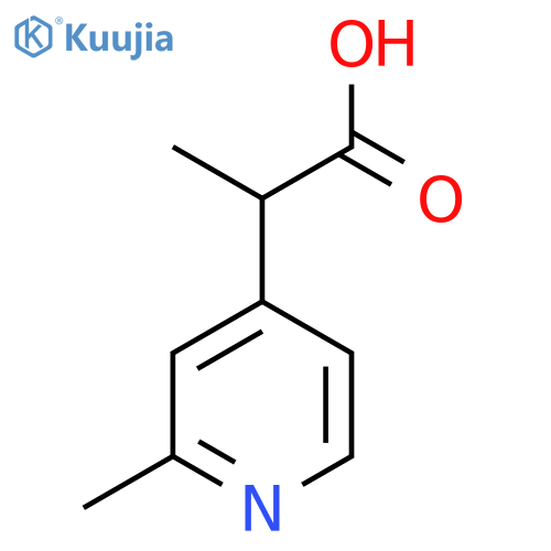 2-(2-Methylpyridin-4-yl)propanoic acid structure