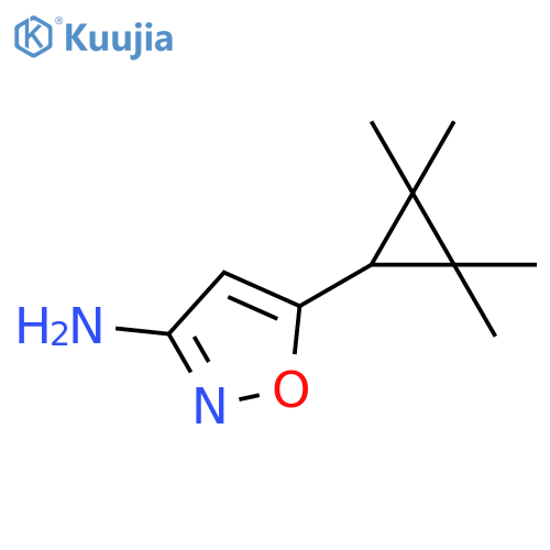 5-(2,2,3,3-tetramethylcyclopropyl)-1,2-oxazol-3-amine structure