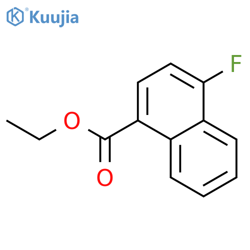 1-Naphthalenecarboxylic acid, 4-fluoro-, ethyl ester structure