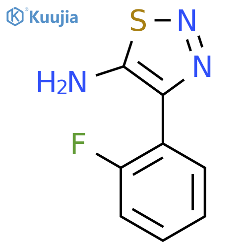 4-(2-Fluorophenyl)-1,2,3-thiadiazol-5-amine structure
