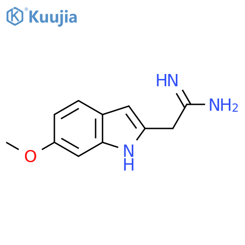 2-(6-methoxy-1H-indol-2-yl)ethanimidamide structure
