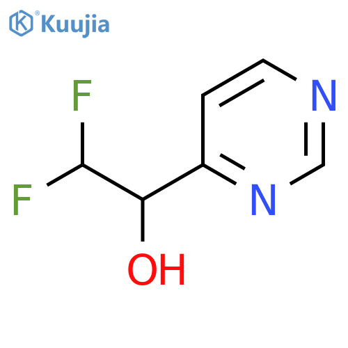 2,2-difluoro-1-(pyrimidin-4-yl)ethan-1-ol structure