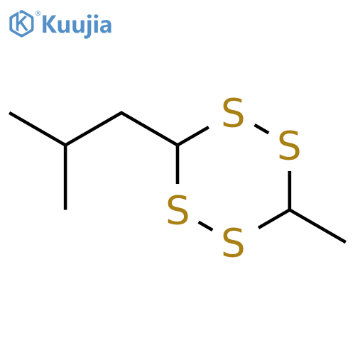 3-Methyl-6-(2-methylpropyl)-1,2,4,5-tetrathiane structure