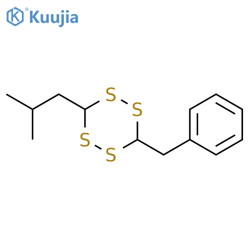 3-Benzyl-6-(2-methylpropyl)-1,2,4,5-tetrathiane structure