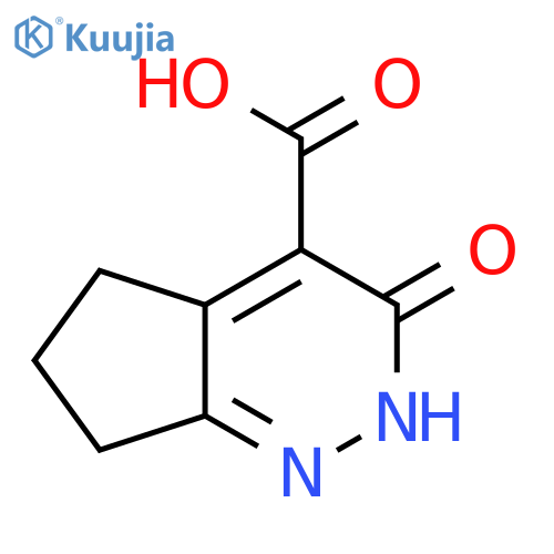 3-oxo-2H,3H,5H,6H,7H-cyclopentacpyridazine-4-carboxylic acid structure