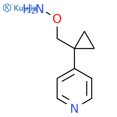 O-{1-(pyridin-4-yl)cyclopropylmethyl}hydroxylamine structure