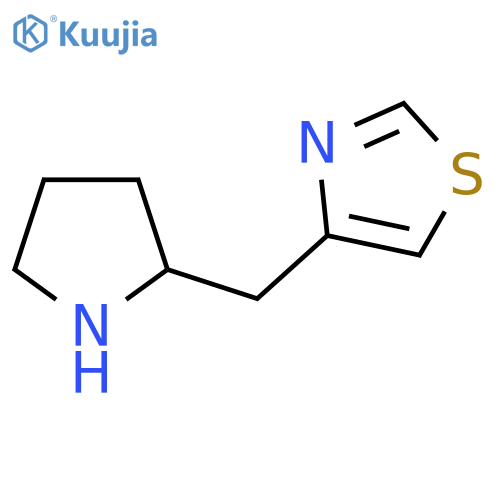 4-(pyrrolidin-2-yl)methyl-1,3-thiazole structure