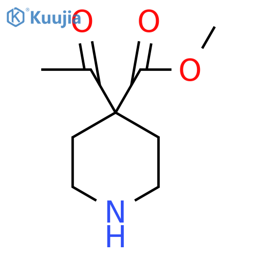 Methyl 4-acetylpiperidine-4-carboxylate structure