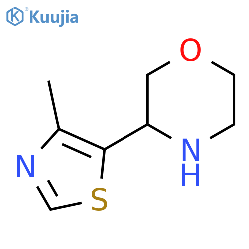 3-(4-methyl-1,3-thiazol-5-yl)morpholine structure