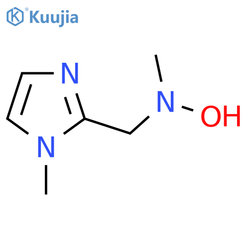 N-methyl-N-(1-methyl-1H-imidazol-2-yl)methylhydroxylamine structure