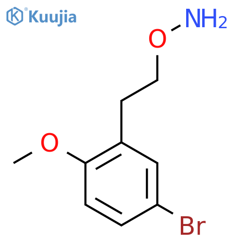 O-2-(5-bromo-2-methoxyphenyl)ethylhydroxylamine structure