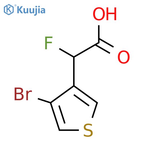 2-(4-Bromothiophen-3-yl)-2-fluoroacetic acid structure