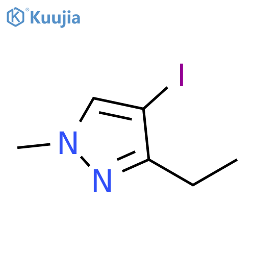 3-ethyl-4-iodo-1-methyl-1H-pyrazole structure