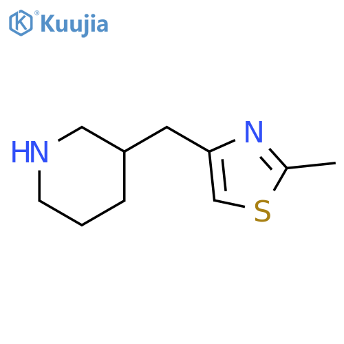 3-(2-methyl-1,3-thiazol-4-yl)methylpiperidine structure