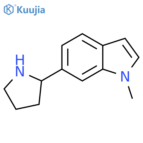 1-Methyl-6-(pyrrolidin-2-yl)-1H-indole structure