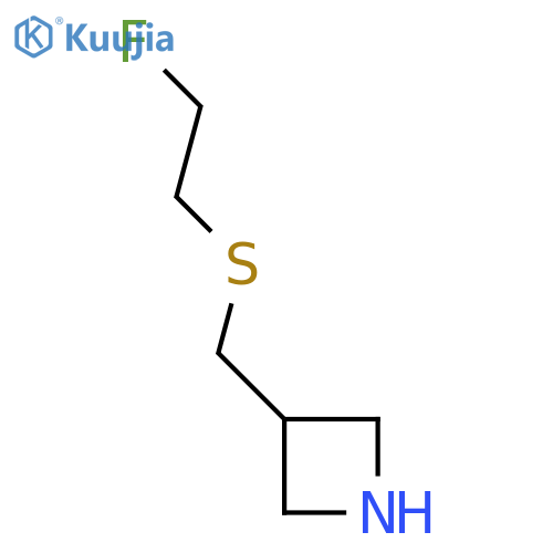 3-{[(2-Fluoroethyl)sulfanyl]methyl}azetidine structure