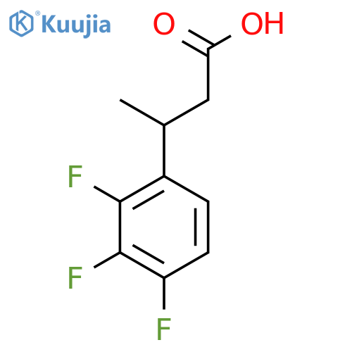 3-(2,3,4-trifluorophenyl)butanoic acid structure